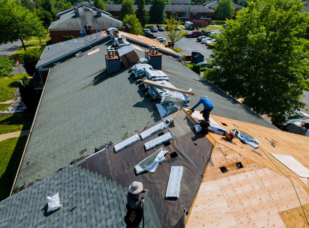 Close-up of shingle installation on a Florida home — Blitz Roofing & Construction
