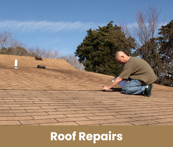 Roofing contractor replacing shingles on a Central Florida residential roof