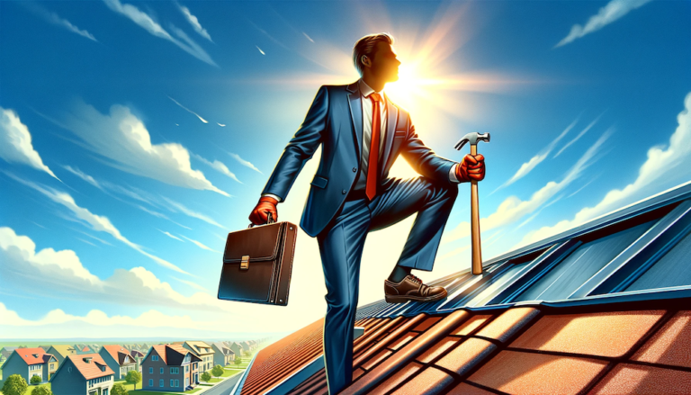 Roofing contractor consulting with a homeowner in Central Florida
