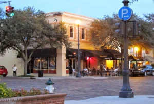 Florida downtown street — Central Florida urban roofing service area
